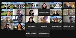 Una de las reuniones virtuales del grupo Asturian Studies.