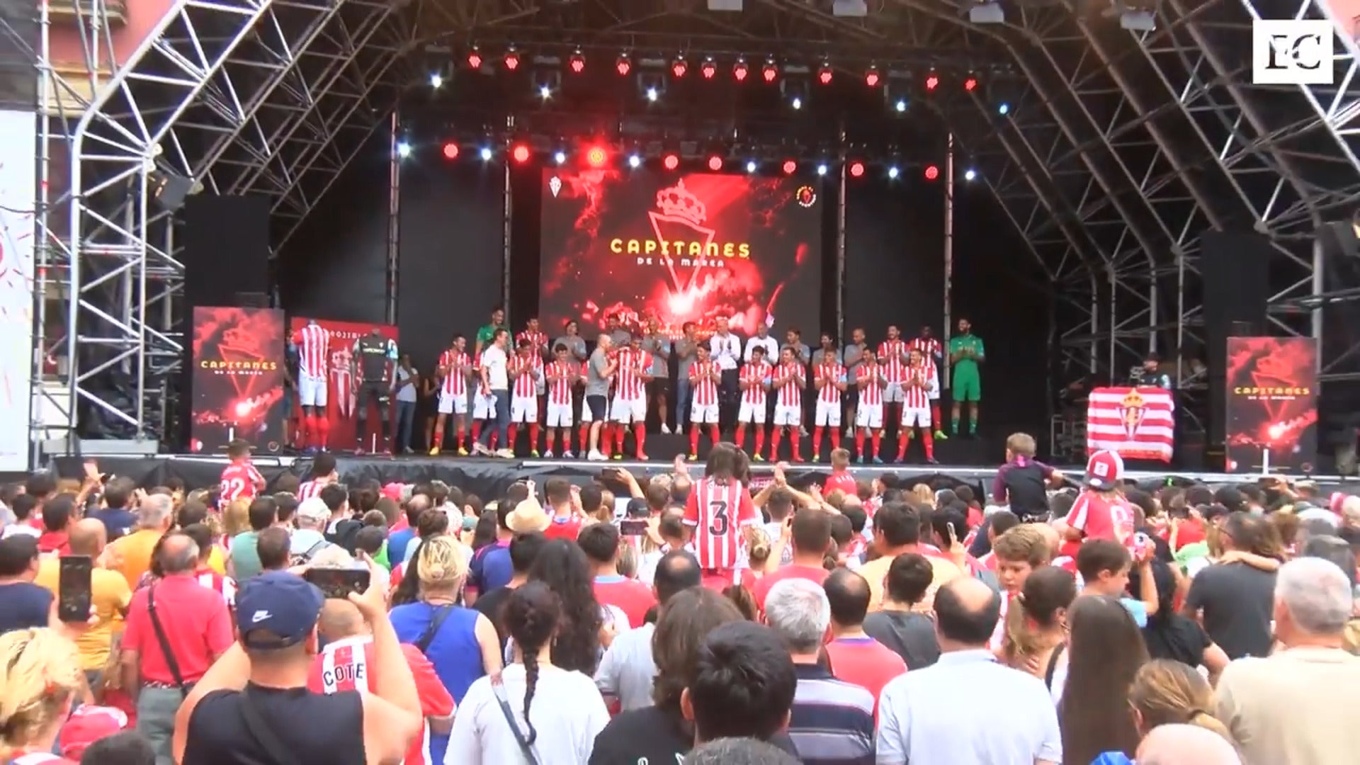 Presentación oficial de la primera plantilla del Sporting de Gijón