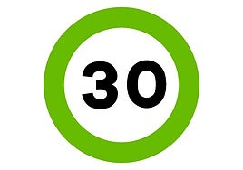 Señal verde de tráfico.