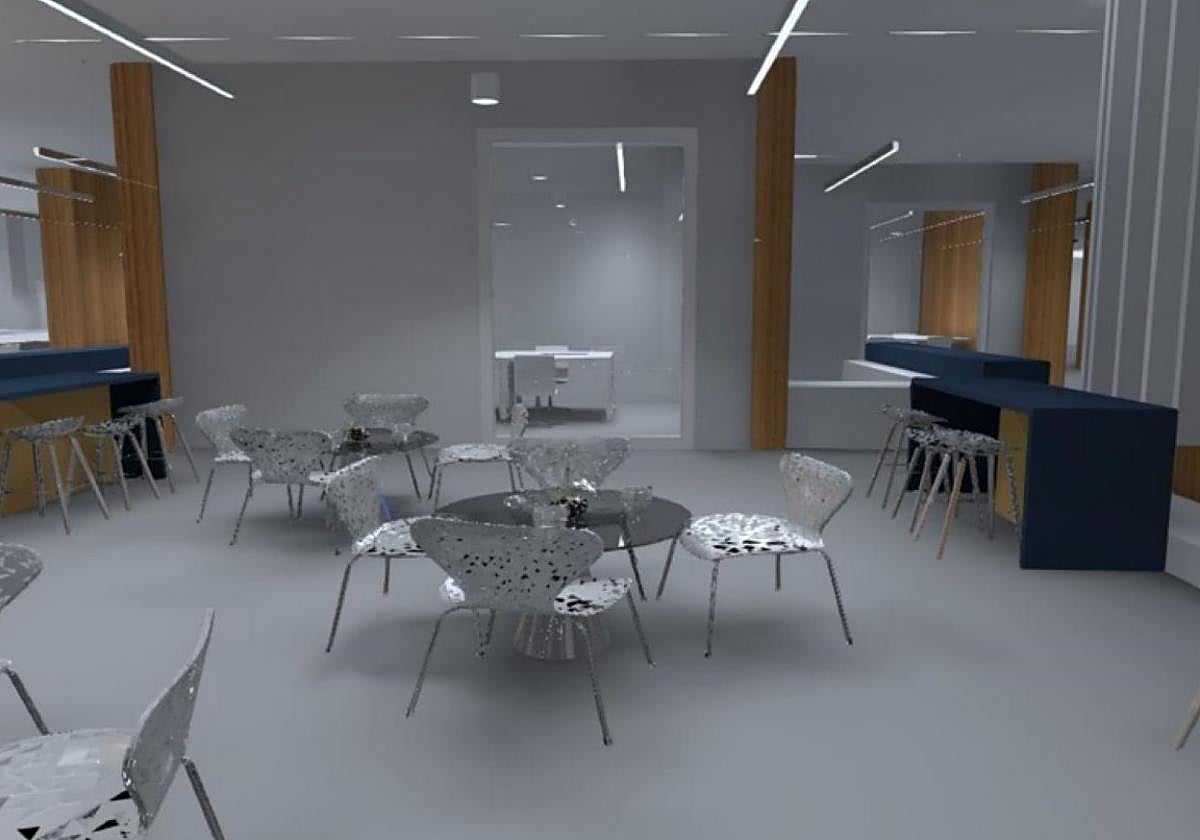 Una infografía muestra del diseño de la reforma del centro social