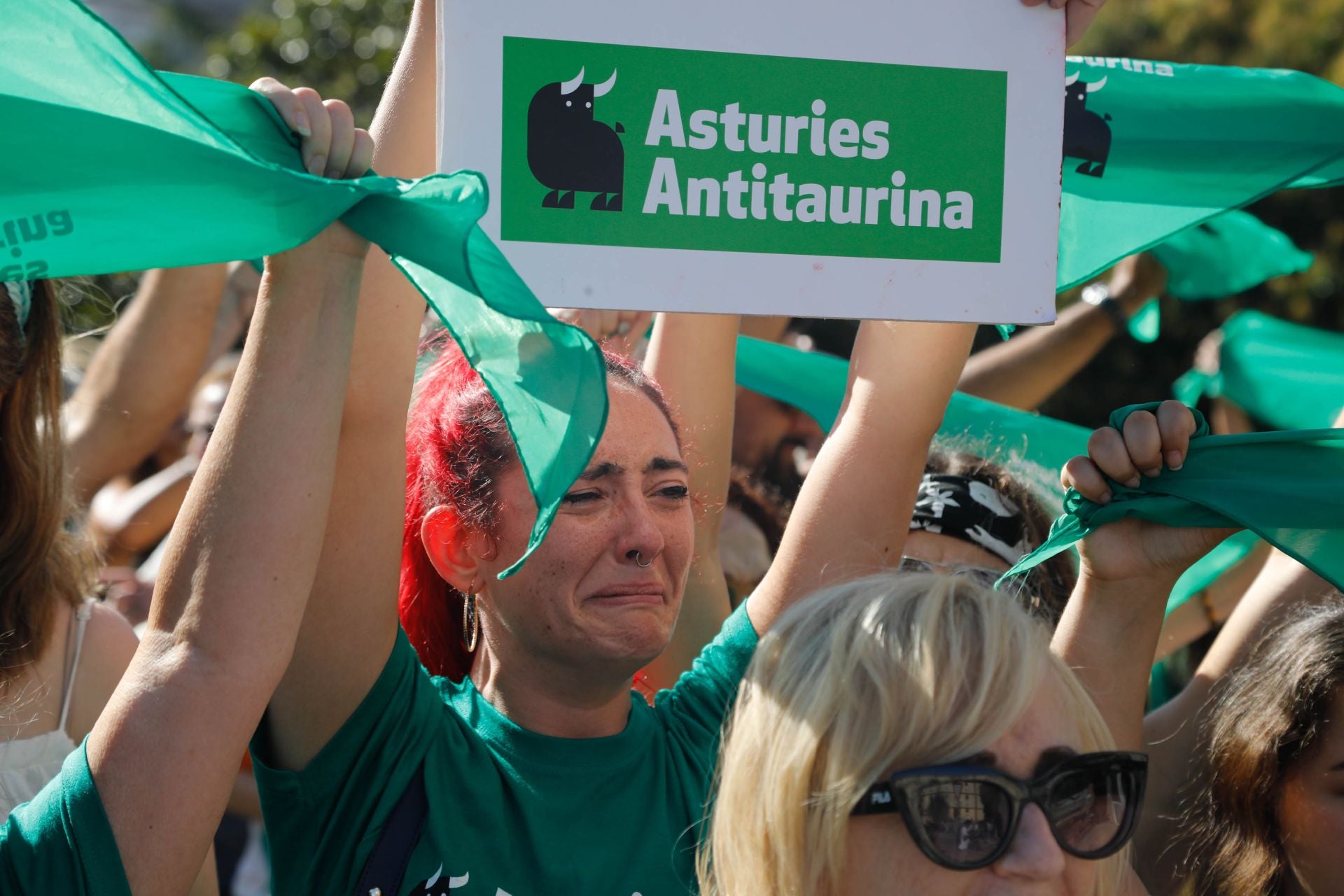 Manifestación antitaurina en Gijón