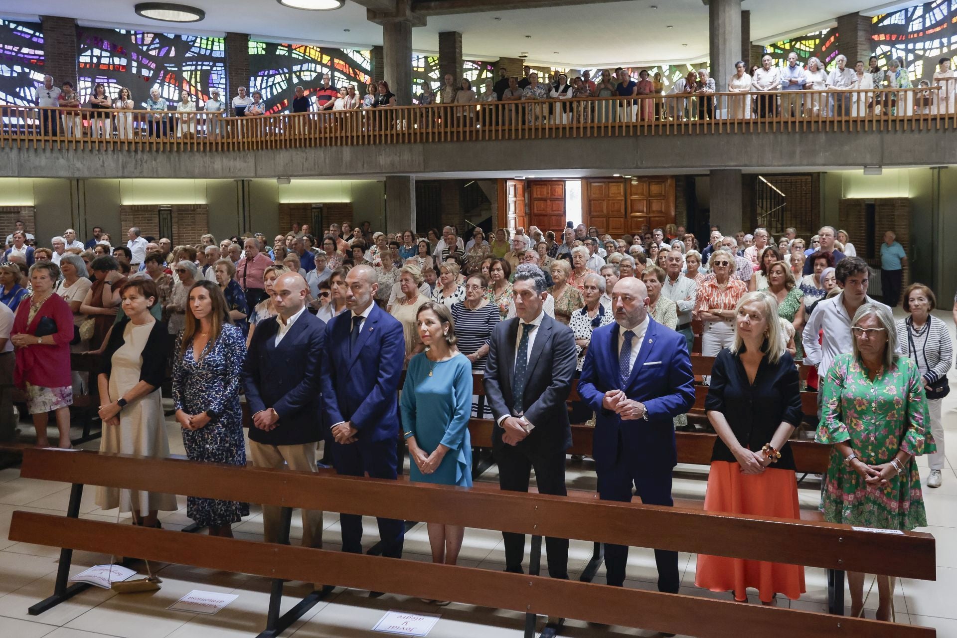 Carmen Moriyón asiste a la misa por el día de Begoña