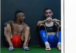 Santi Cazorla y Lucas Pérez.