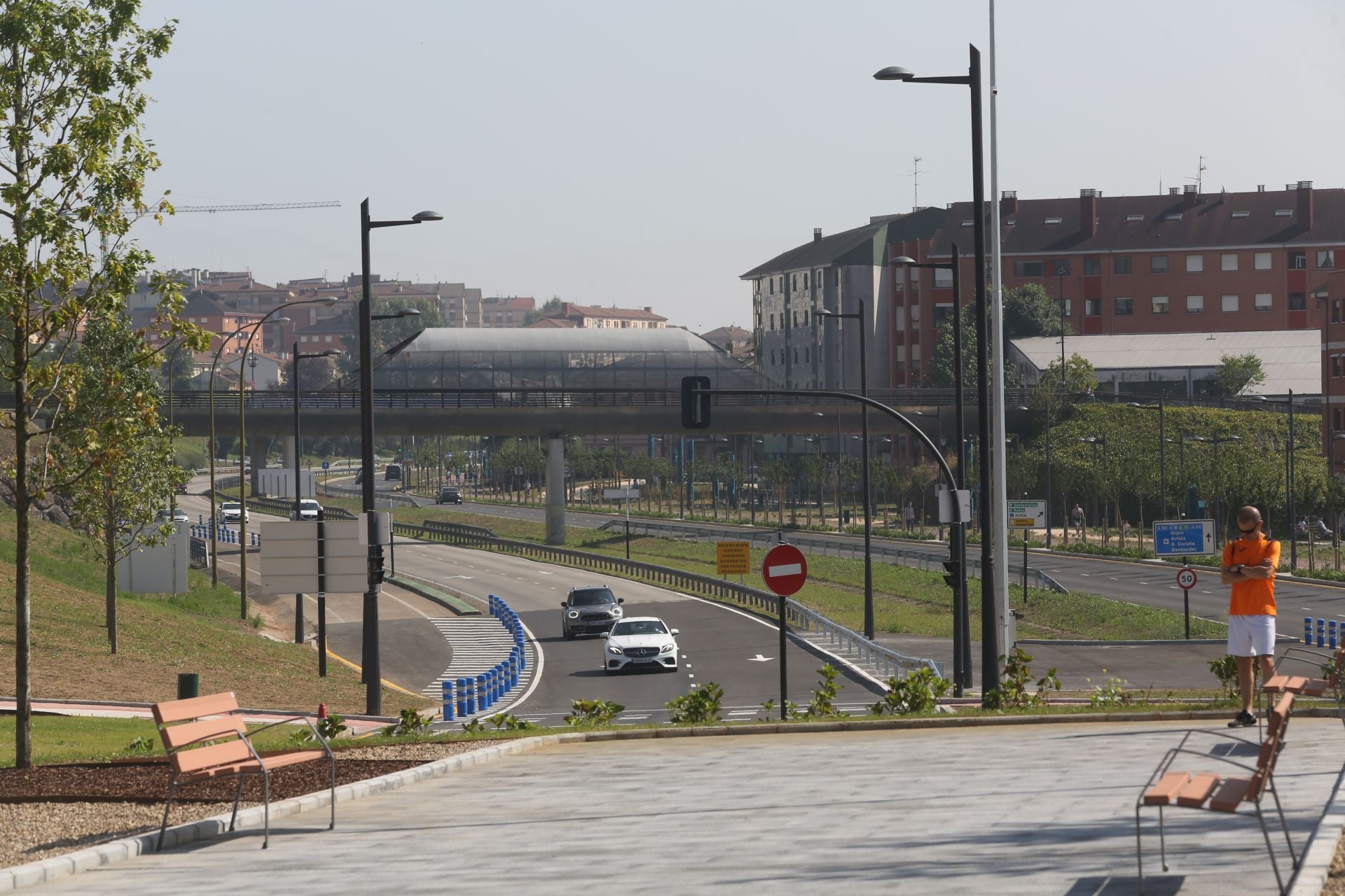 Oviedo estrena la rotonda de Santullano