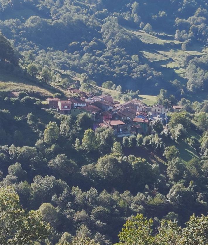 Imagen secundaria 2 - Vistas al Retriñón/ Peña La Conyonada emergiendo en el horizonte de la caminata/ vistas hacia la Felguerina, encalavada entre bosques 