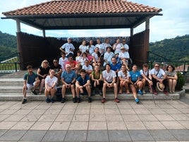 Participantes en la jornada ‘Caminando con Diego’.