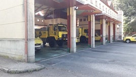 Parque de bomberos de San Martín del Rey Aurelio, en El Entrego.