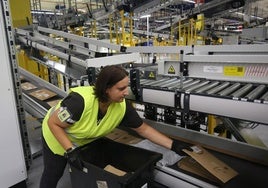 El nuevo centro de Amazon en Asturias, desde dentro