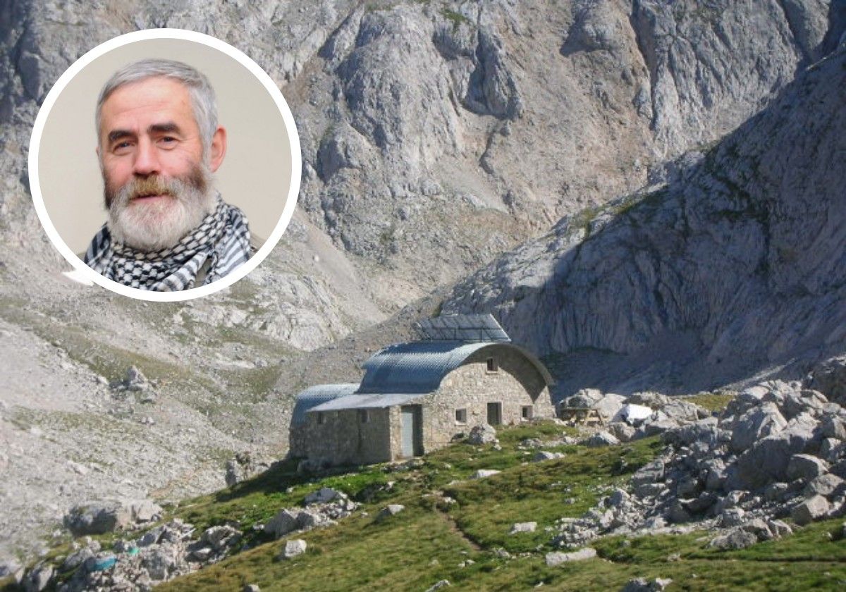 Refugio de Jou de los Cabrones, en los Picos de Europa, donde había reservado plaza para pasar la noche el montañero desaparecido.