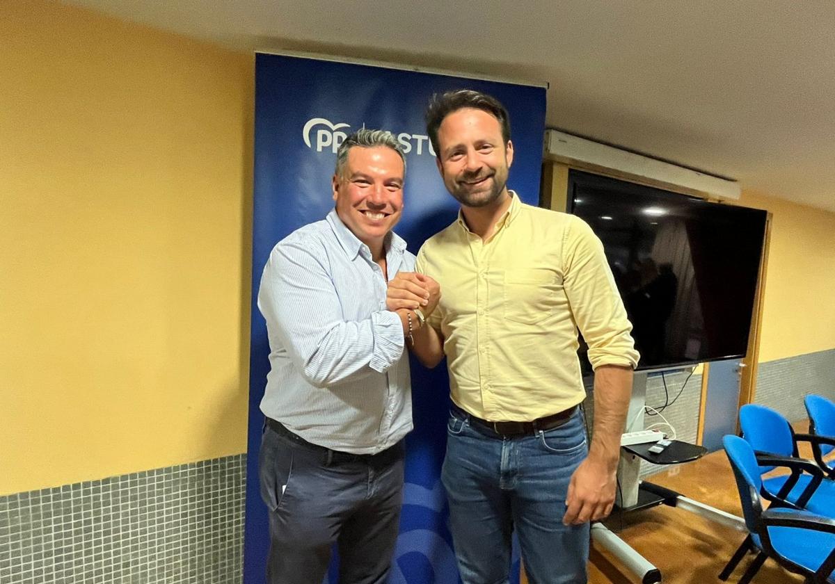 Fernando Figaredo y Álvaro Queipo, tras el congreso.