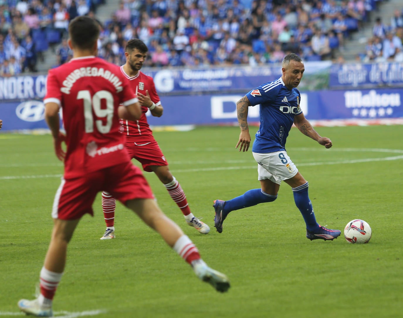 Las imágenes que deja el partido entre el Real Oviedo y el Cartagena