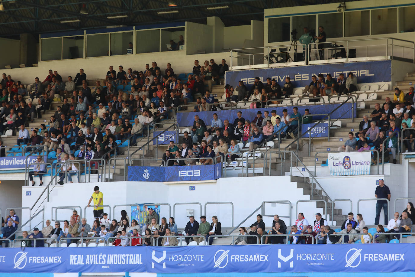 Las imágenes que deja el partido entre el Real Avilés y el Llanera