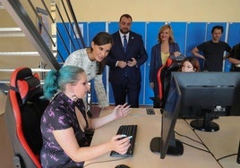 La Reina Letizia inauguró el año pasado el curso de Formación Profesional en el CIFP Comunicación, Imagen y Sonido de Langreo.