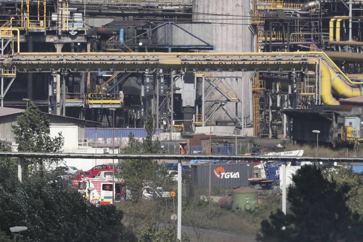 La grave explosión en Arcelor, en imágenes