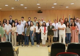 El Hospital Universitario de Cabueñes despidió ayer a 29 residentes. En su mayoría, médicos, pero también de Farmacia y Psicología.