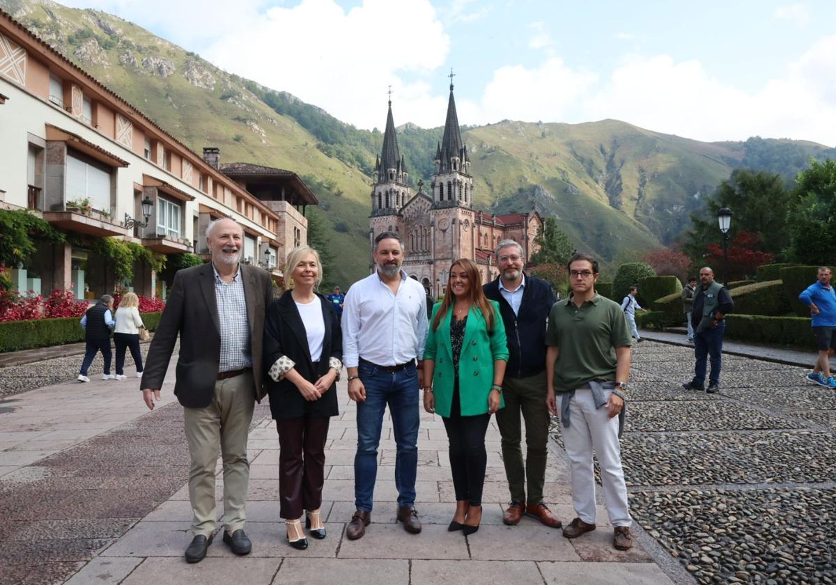 Santiago Abascal, en Cangas de Onís