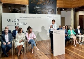 Carmen Moriyón, durante la presentación de Gijón Lidera.