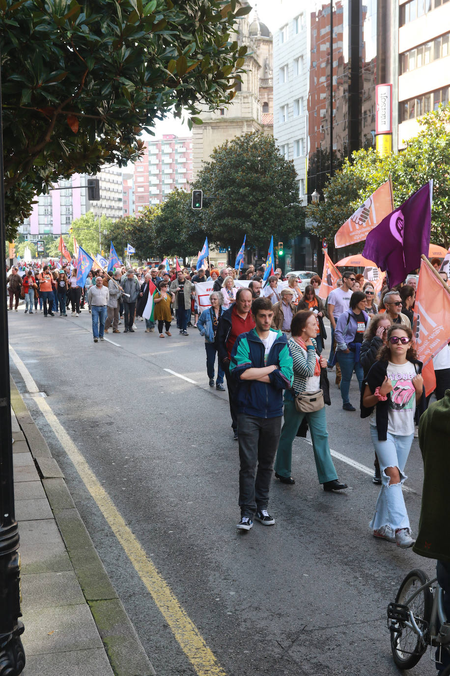 Marcha de apoyo del sindicalismo en Gijón a &#039;Los seis de la Suiza&#039;