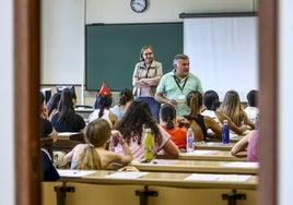 Inicio de un examen de la pasada EBAU.