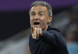 Luis Enrique, en un partido.