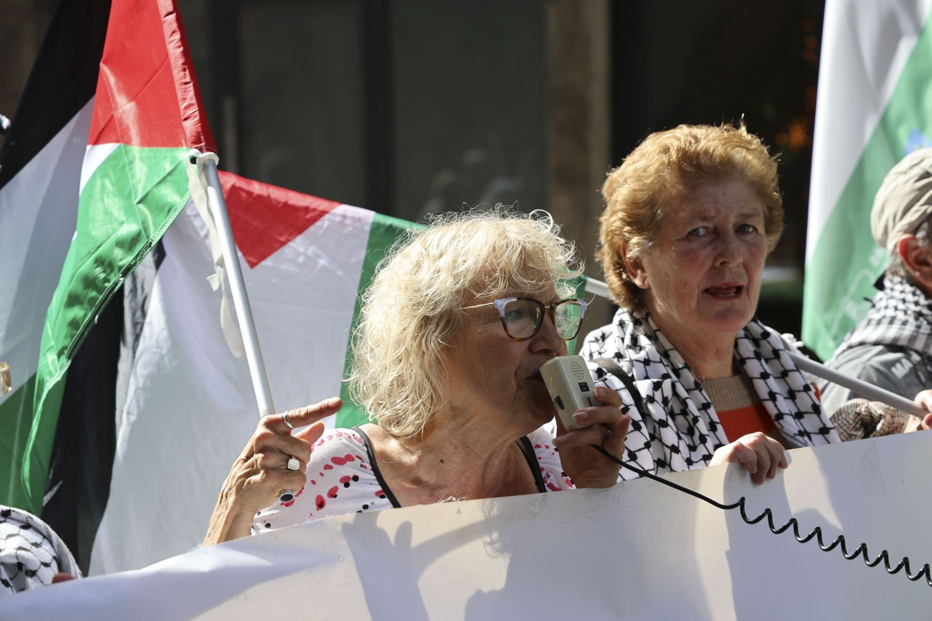 Más de un millar de personas se manifiesta en Gijón en apoyo a Palestina