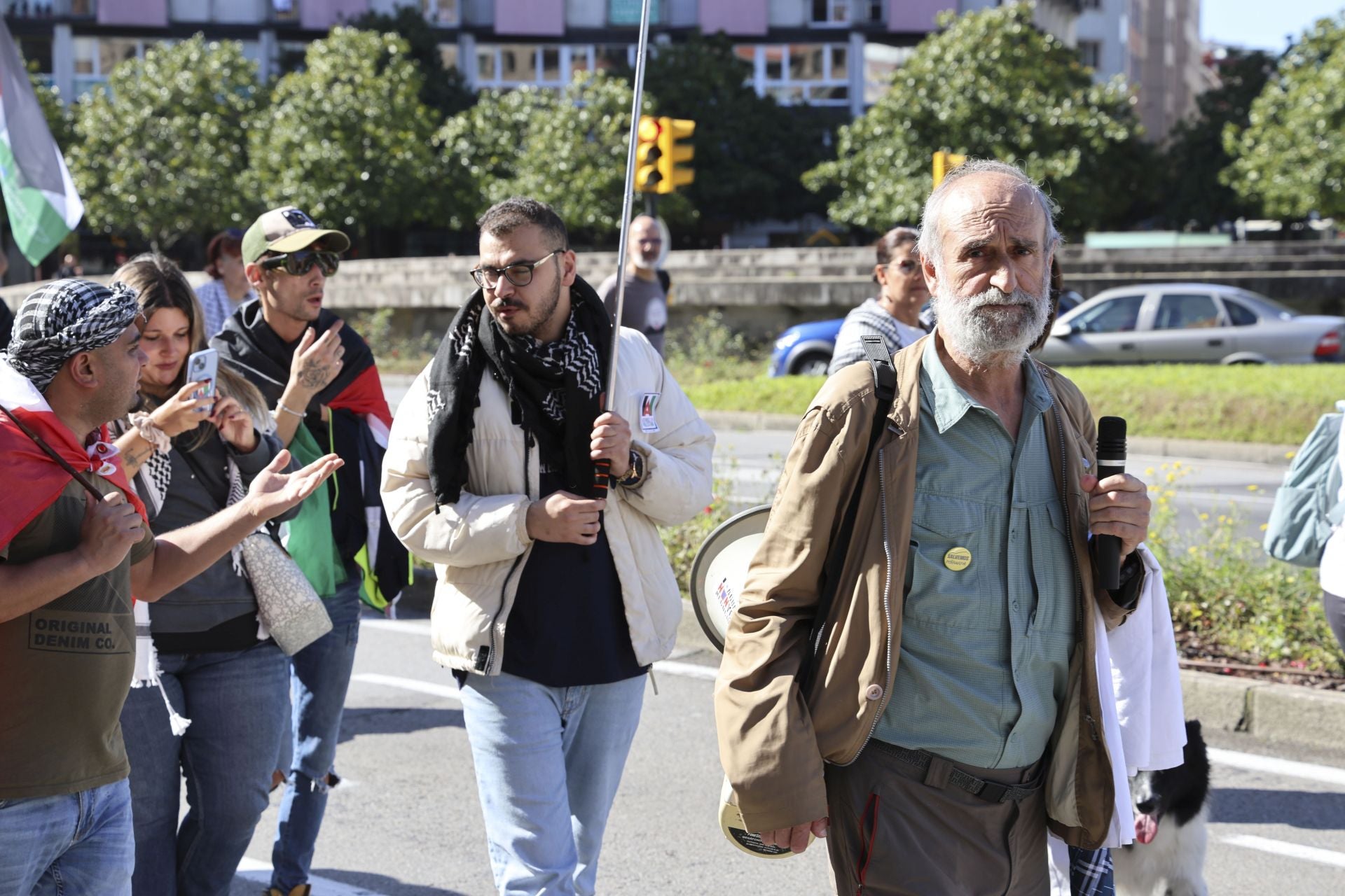 Más de un millar de personas se manifiesta en Gijón en apoyo a Palestina