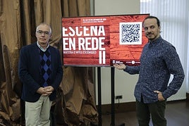 Antón García y Luis Alija durante la presentación de la programación.