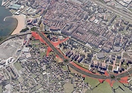 Vial de Jove en superficie. Proyecto del ministerio.