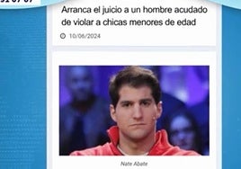 La noticia en la que se confunde a Julián Contreras con un violador estadounidense.