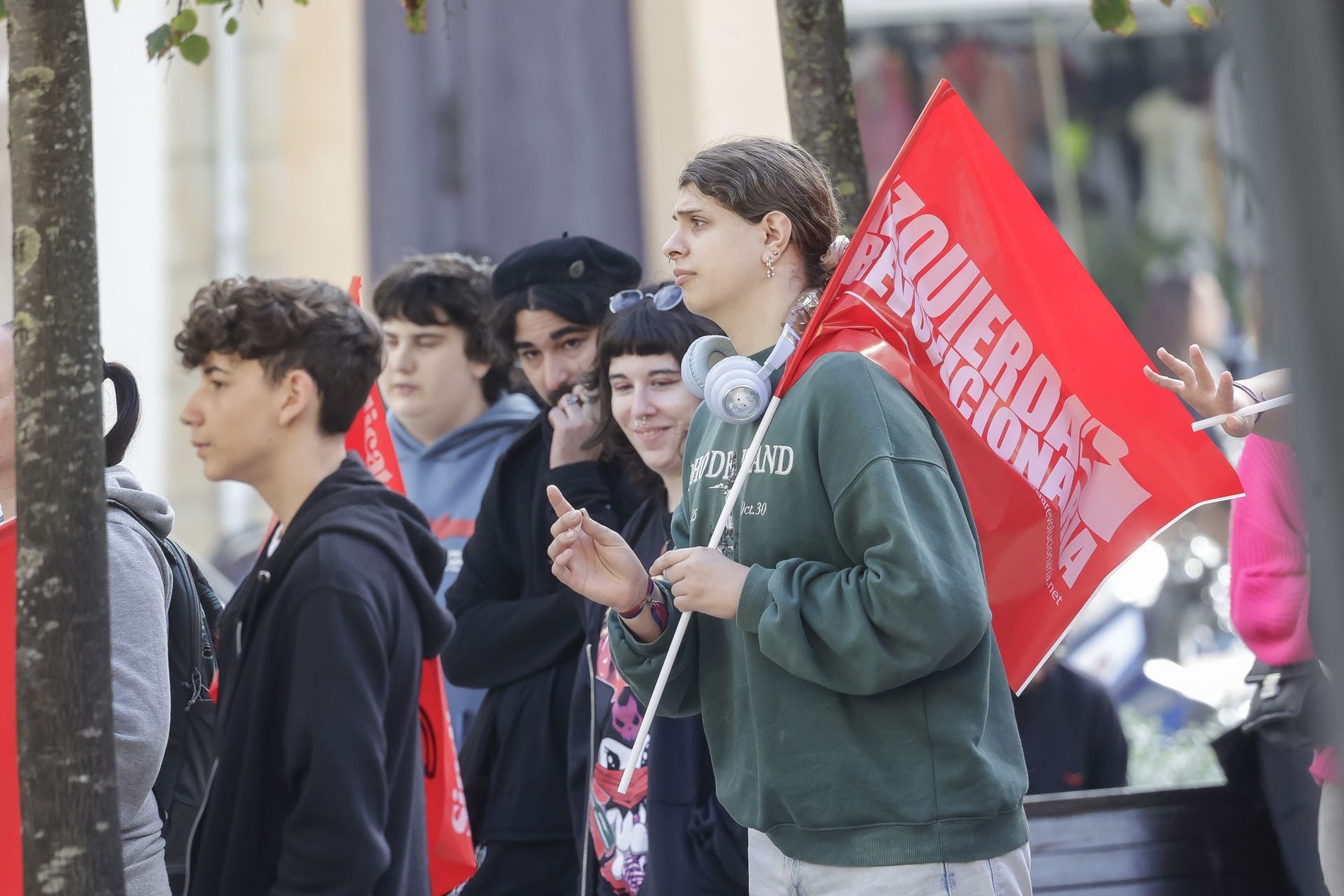 Movilización de estudiantes en Asturias para exigir los modelos de la Selectividad