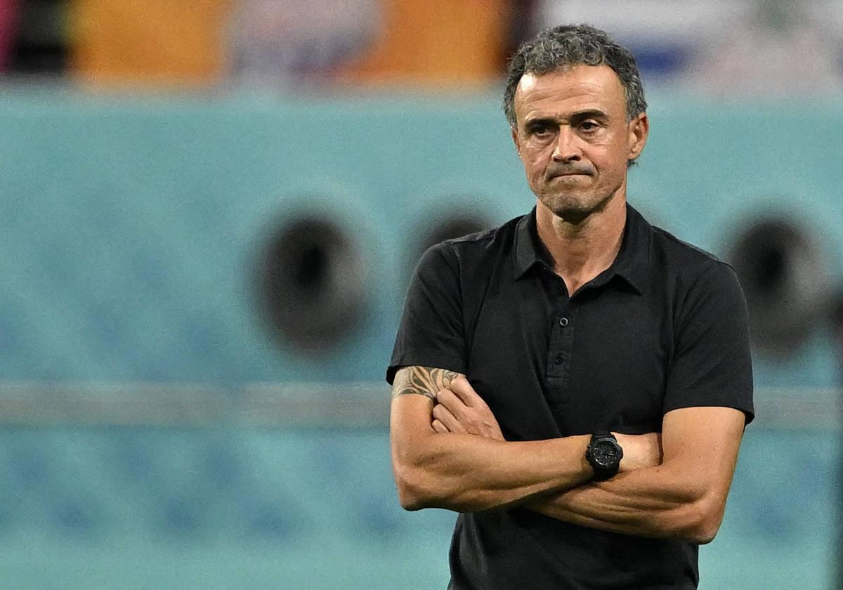 Luis Enrique, durante un partido en el pasado Mundial de Fútbol.