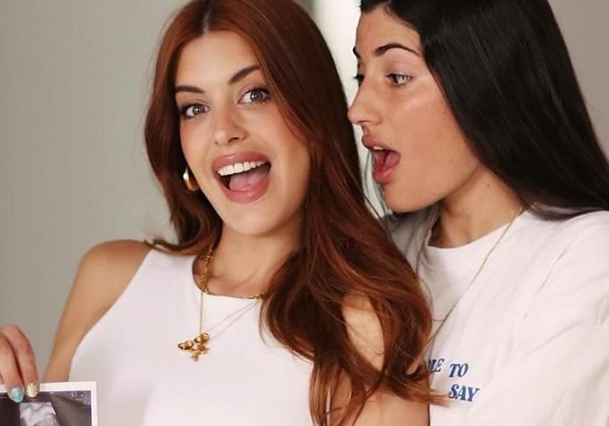 Dulceida y Alba Paúl con la recién nacida.