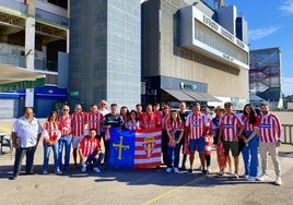 Aficionados del Sporting en Elche.