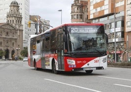 Línea de EMTUSA en Gijón