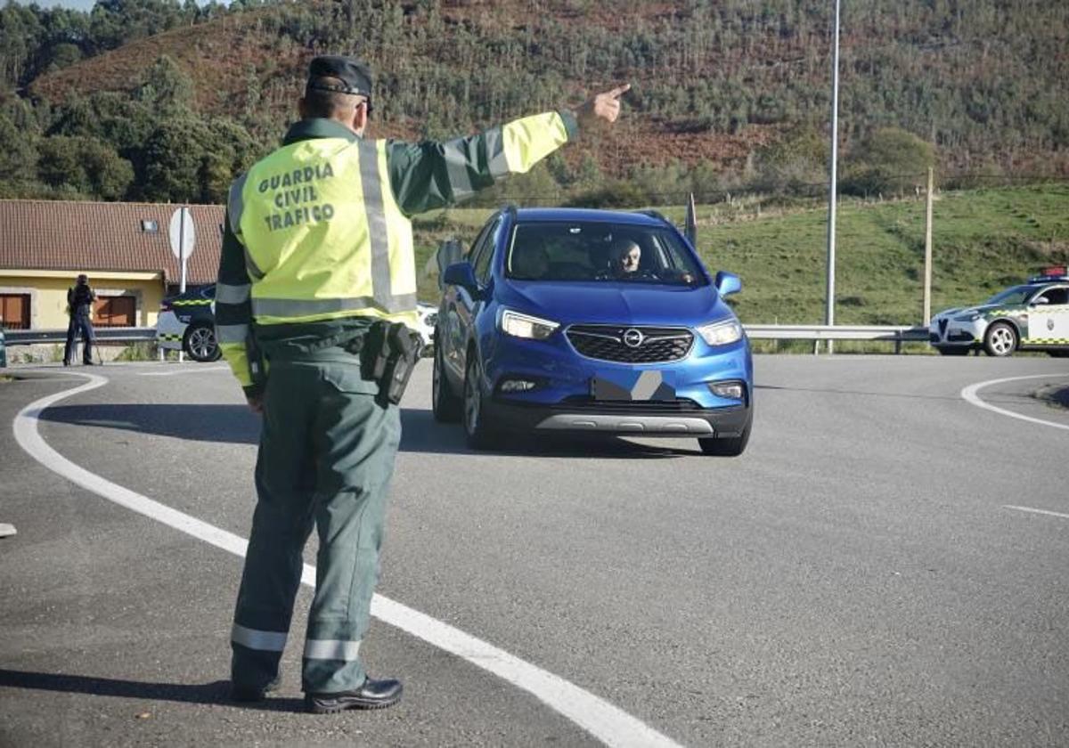 Control de Tráfico en Asturias.