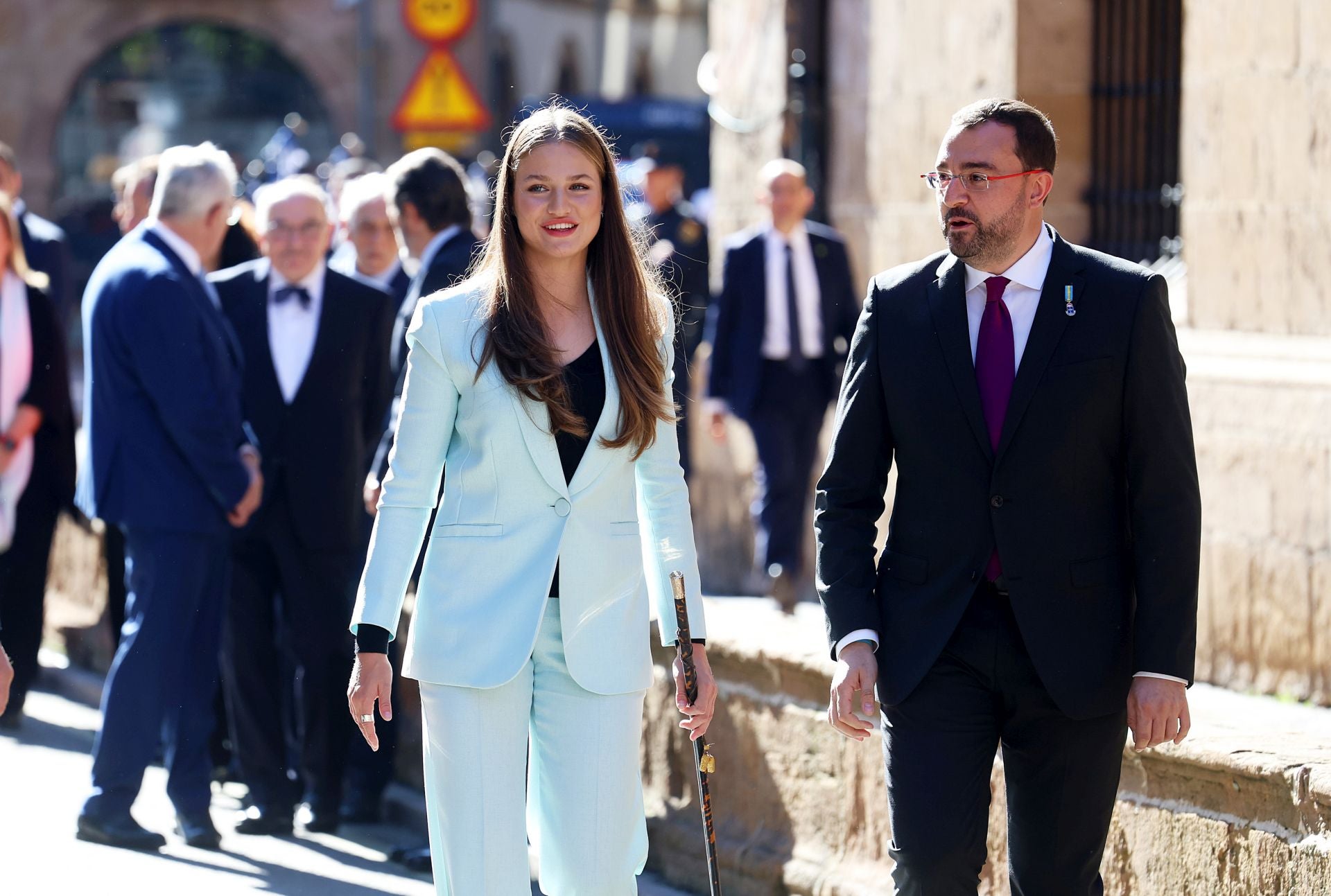 Multitudinario recibimiento a la Princesa Leonor en Oviedo