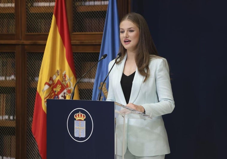 El discurso de la Princesa Leonor en Oviedo.