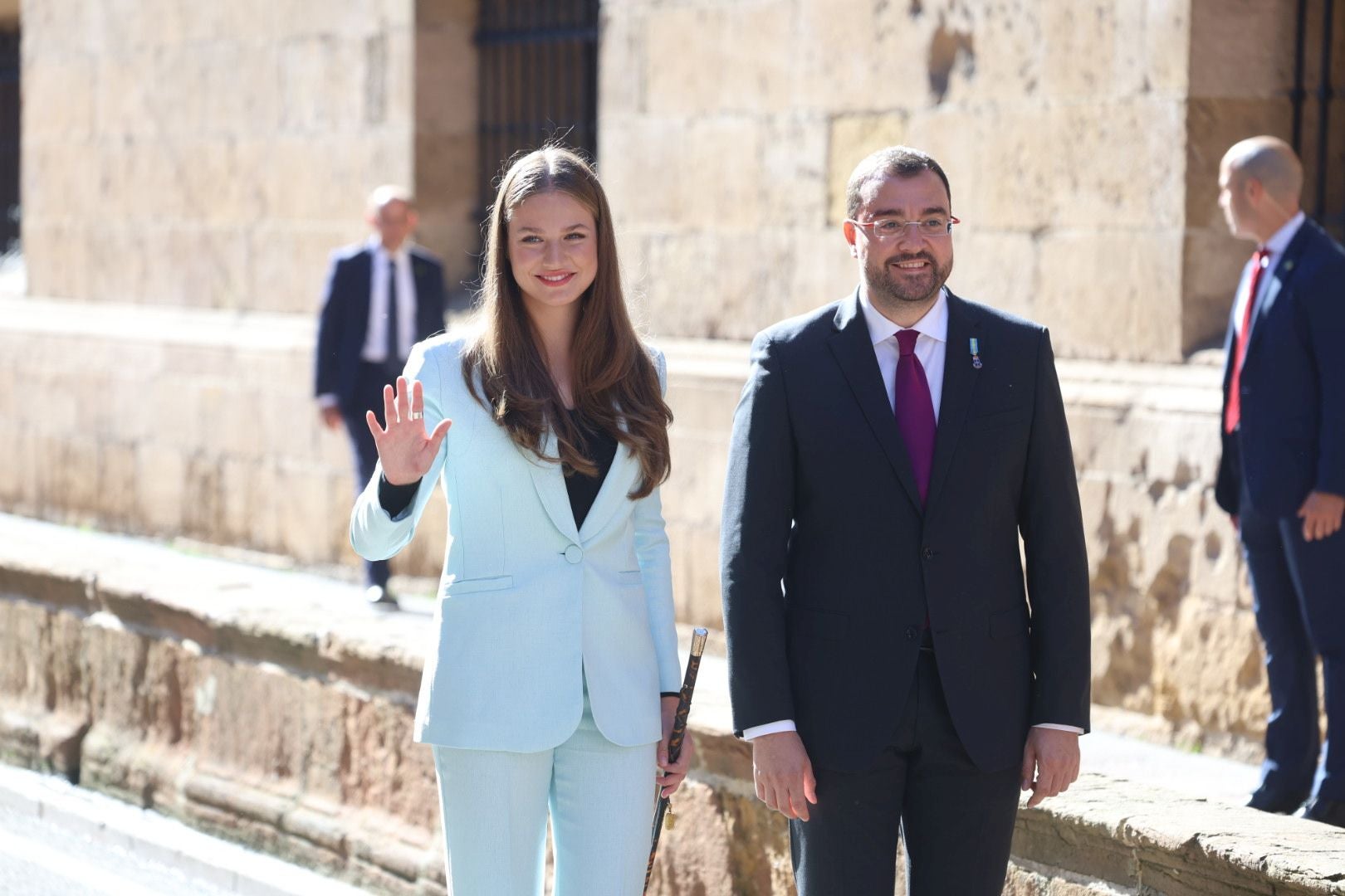 Multitudinario recibimiento a la Princesa Leonor en Oviedo