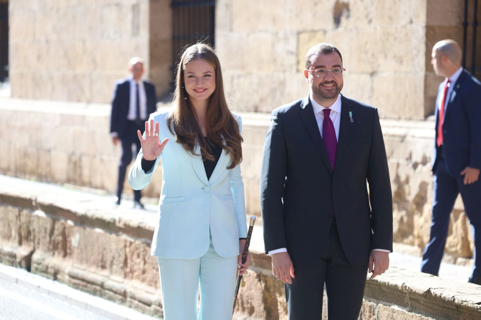 Multitudinario recibimiento a la Princesa Leonor en Oviedo