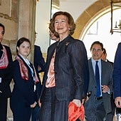 Vídeo | Así fue la llegada de la reina emérita al Reconquista