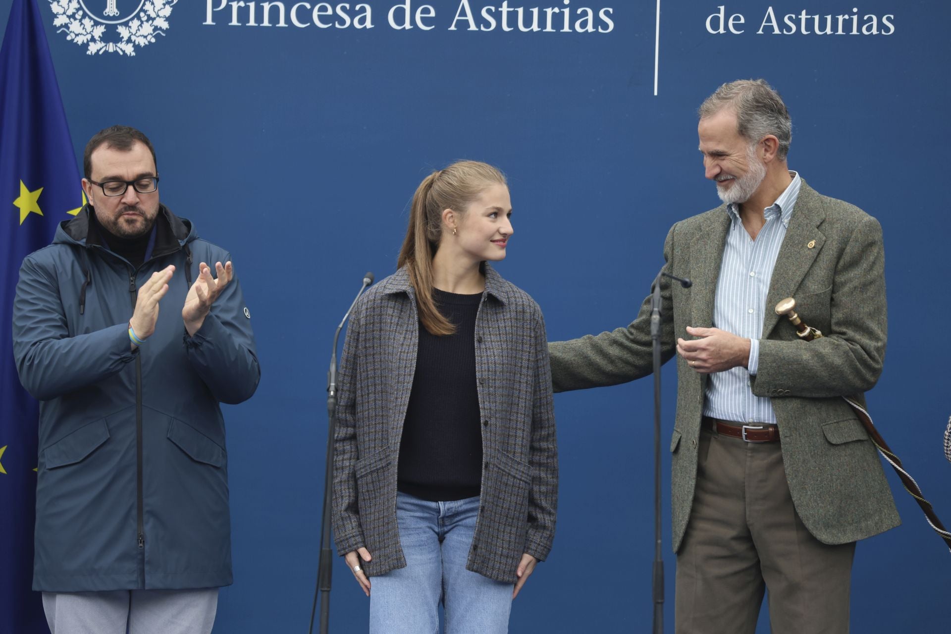 Sotres, pletórico: la visita real al Pueblo Ejemplar de Asturias, en imágenes