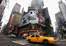 Una esquina de Times Square.