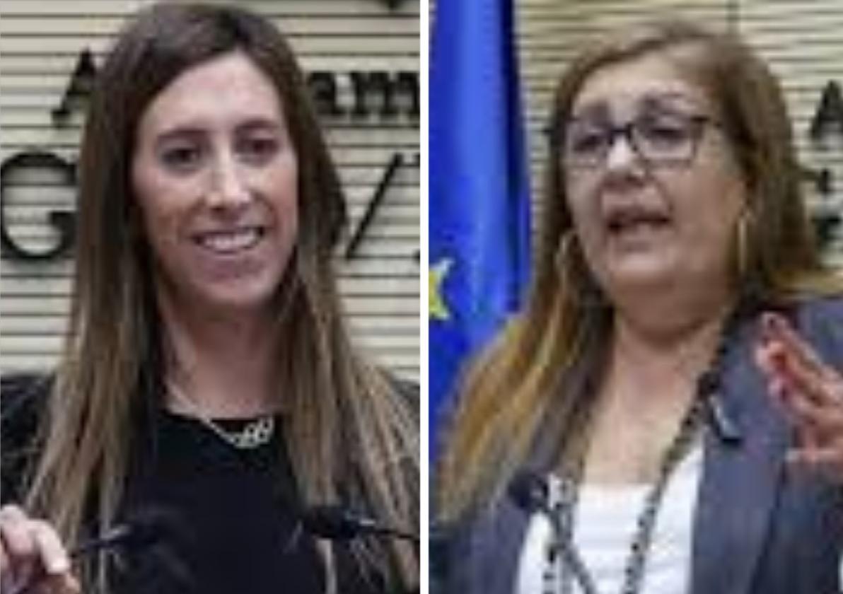 Ángela Pumariega (PP) y Marina Pineda (PSOE)