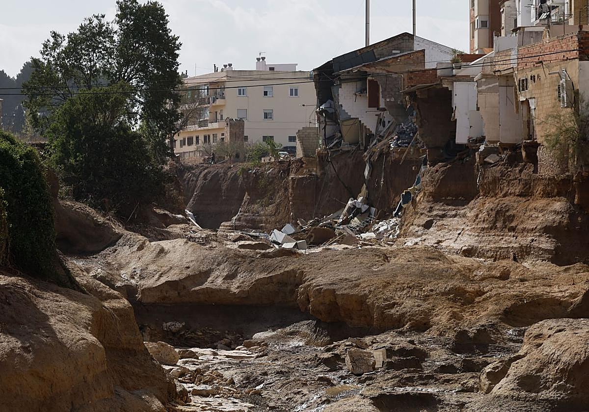 Chiva tras la riada que ha asolado el municipio.