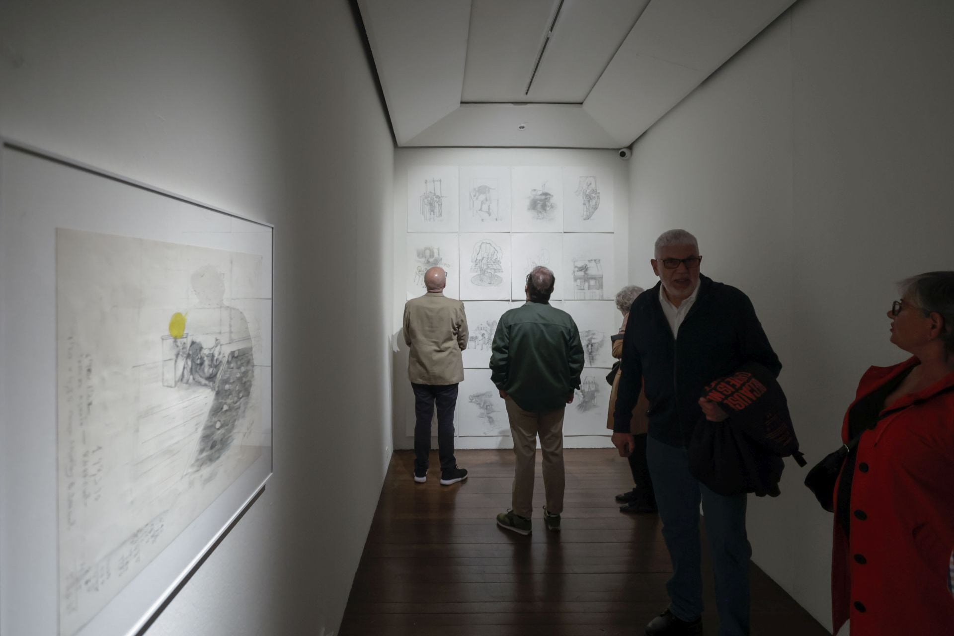 Inauguración de la exposición Entrearte en el palacio de Revillagigedo de Gijón