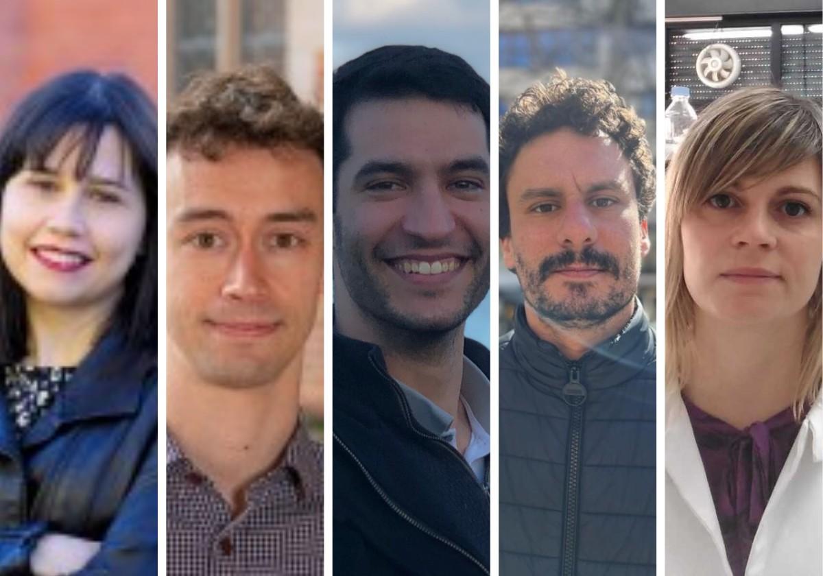 De izquierda a derecha: María García Fernández, Guillermo Álvarez Narciandi, Miguel Aller Pellitero, Daniel Pablos Alfonso y Mónica Escandón.