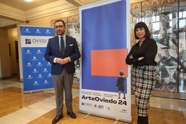 David Álvarez y Natalia Alonso, en la presentación.