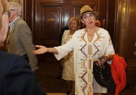 Rossy de Palma, cuando recibió el premio de la Sardina de Oro en Avilés en 2014.