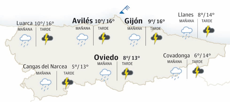 El tiempo que hará este martes, 12 de noviembre, en Asturias