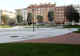 Parque de la Serena, en el barrio gijonés de El Llano, donde tuvo lugar el apuñalamiento.